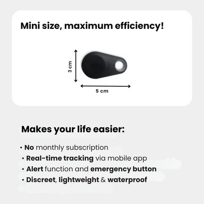 Kindveiligheid GPS-Locator met SOS-Functie – Waterdicht, Real-Time Tracking & Gratis App