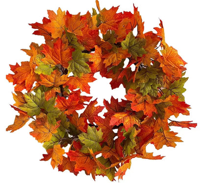 Halloween Herfstkrans – Handgemaakte Deurkrans met Pompoenen en Eucalyptus