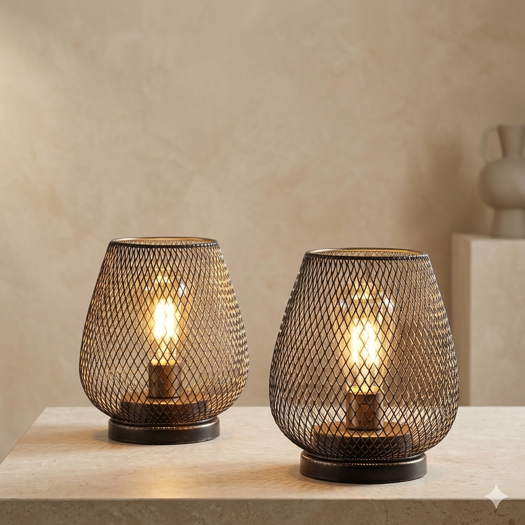 LumiVento Draadloze Tafellamp met Dimbaar Warm LED Licht