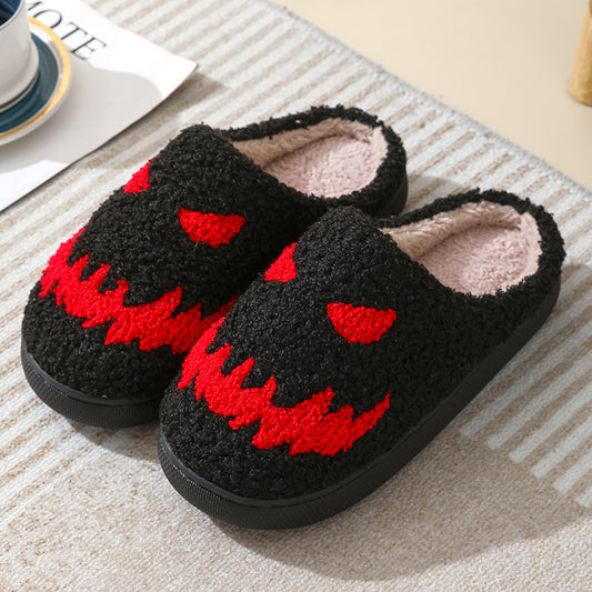 Halloween Pantoffels – Warme Sloffen met Schedel Design