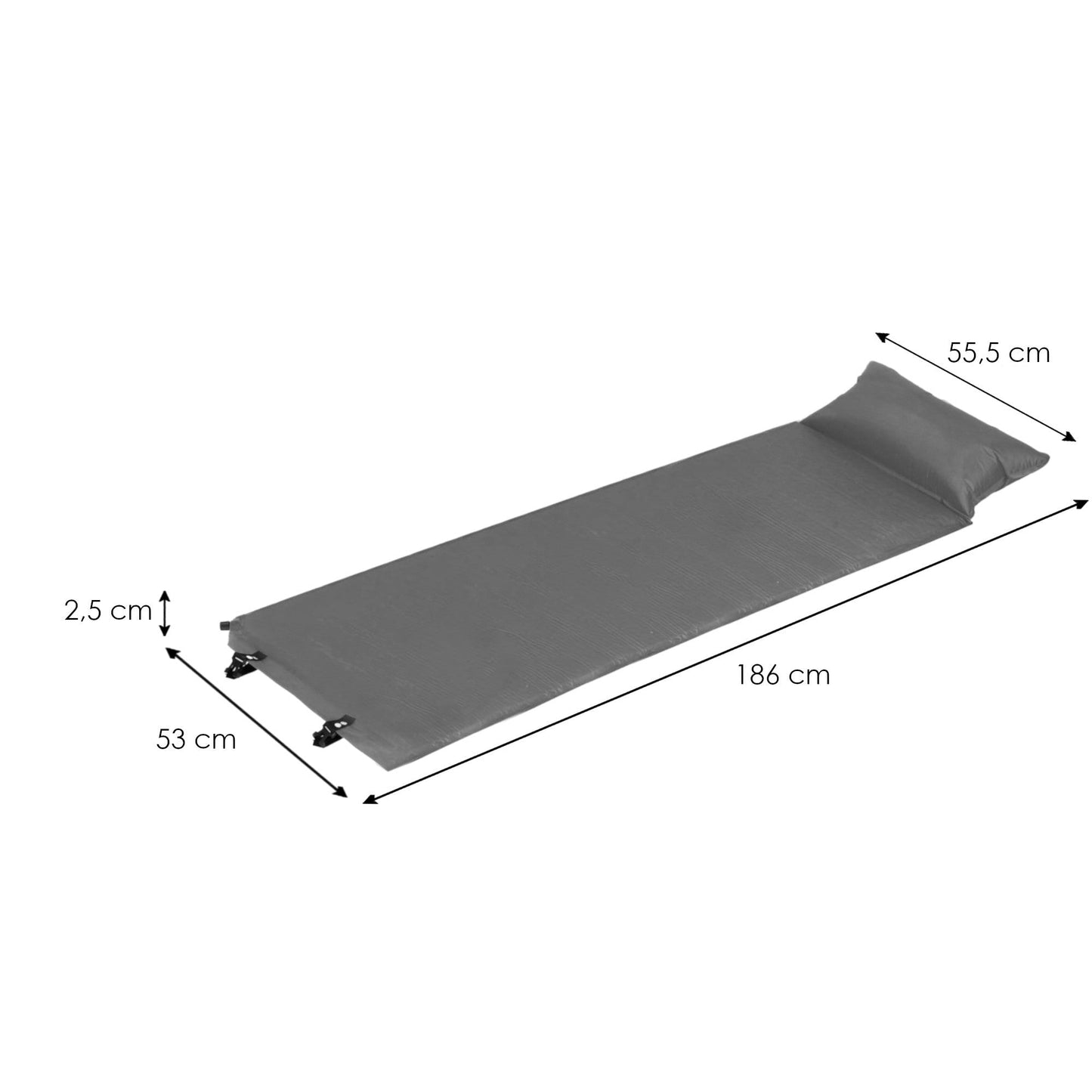 Lichtgewicht Zelfopblazende Slaapmat met Kussen – Compact en Comfortabel voor Kamperen & Backpacken