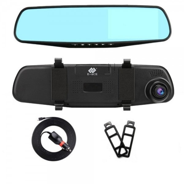 SafeMirror HD Achteruitkijkspiegel met Dashcam – 1080p, Bewegingsdetectie & Groothoek
