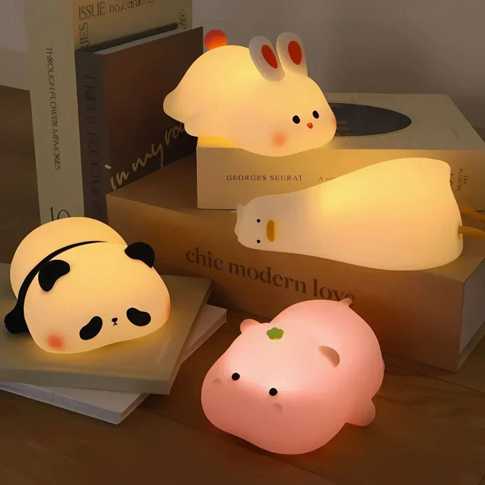 Oplaadbare Dieren LED Nachtlamp met Tikbediening
