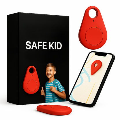 Kindveiligheid GPS-Locator met SOS-Functie – Waterdicht, Real-Time Tracking & Gratis App