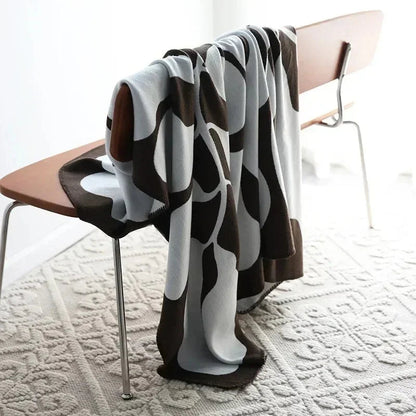Kleurblok Gezelligdeken – 130x180 cm met Gevlochten Franjes