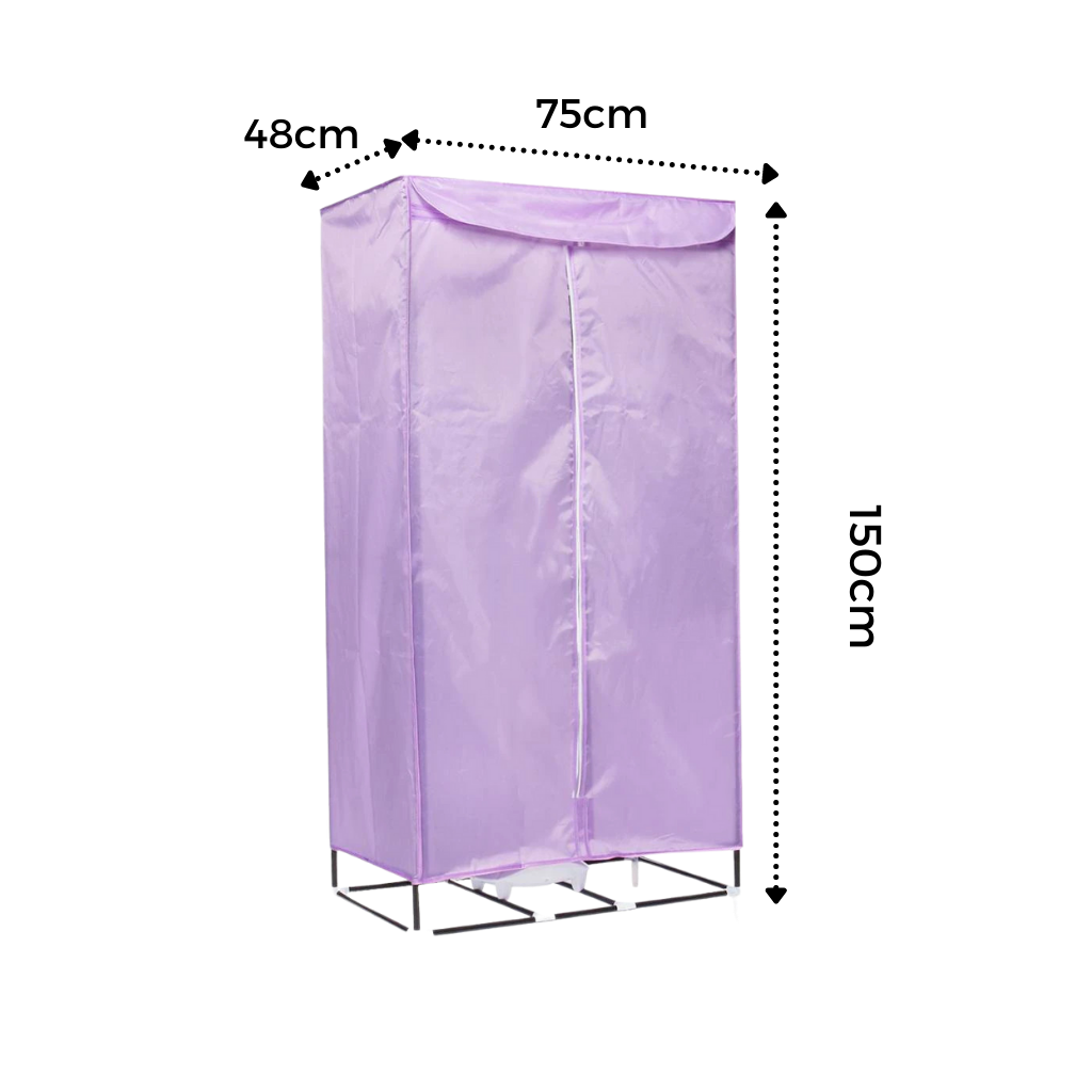 Verwarmde kledingdroger met cover - 900W elektrische verwarming