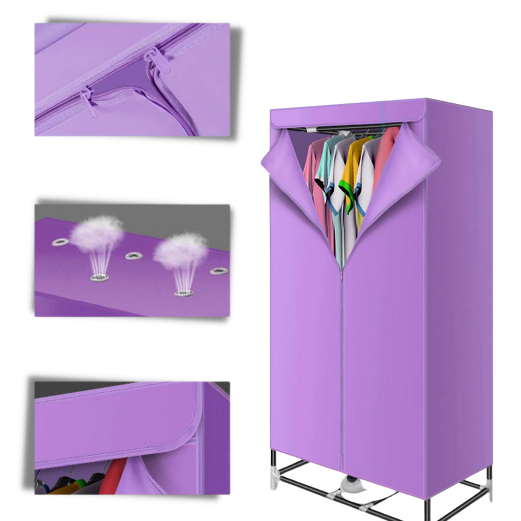 Verwarmde kledingdroger met cover - 900W elektrische verwarming