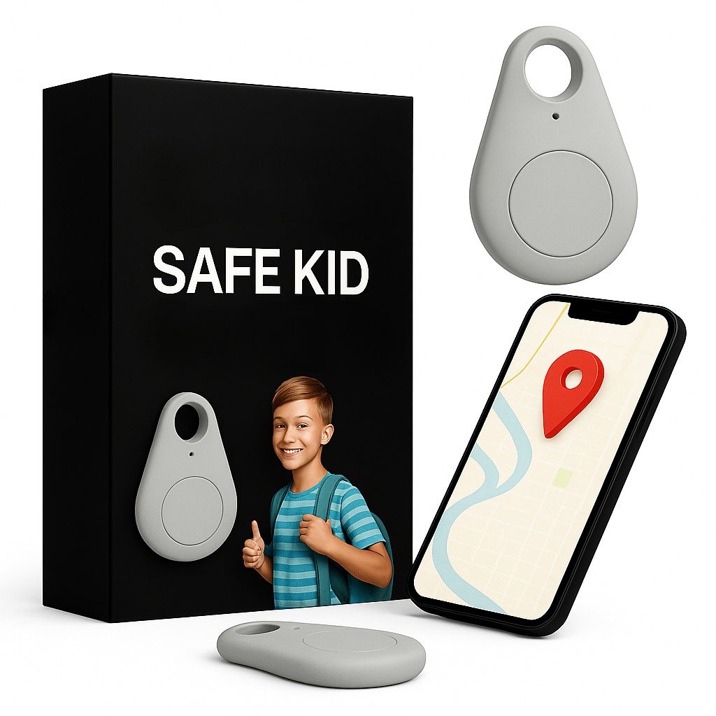 Kindveiligheid GPS-Locator met SOS-Functie – Waterdicht, Real-Time Tracking & Gratis App