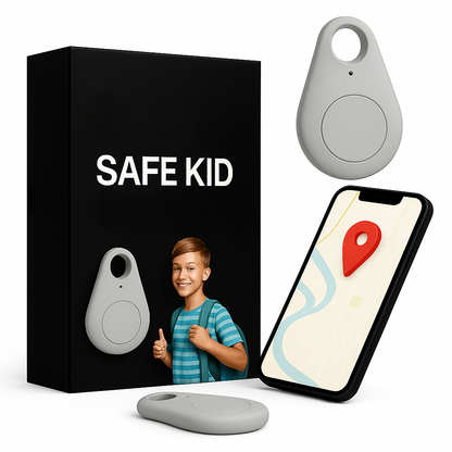 Kindveiligheid GPS-Locator met SOS-Functie – Waterdicht, Real-Time Tracking & Gratis App