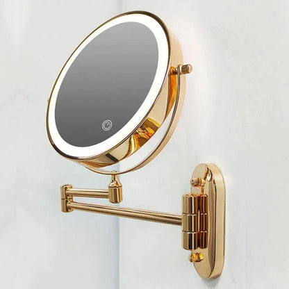Premium LED Vergrotende Wandspiegel met Oplaadbare Batterij - 10x Vergroting