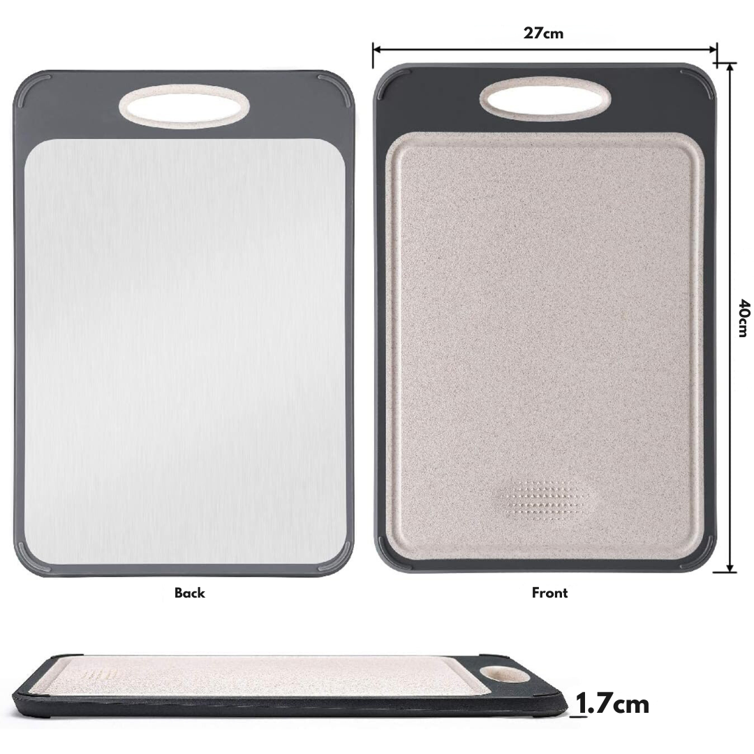 Hygiënische Roestvrijstalen Snijplank – SteelBoard Pro voor Keuken