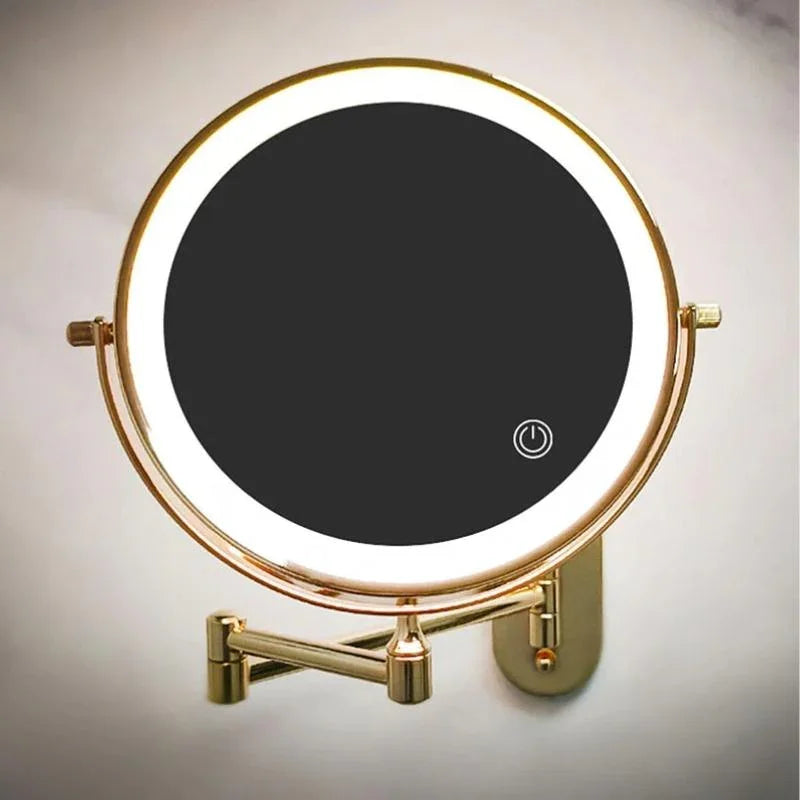 Premium LED Vergrotende Wandspiegel met Oplaadbare Batterij - 10x Vergroting