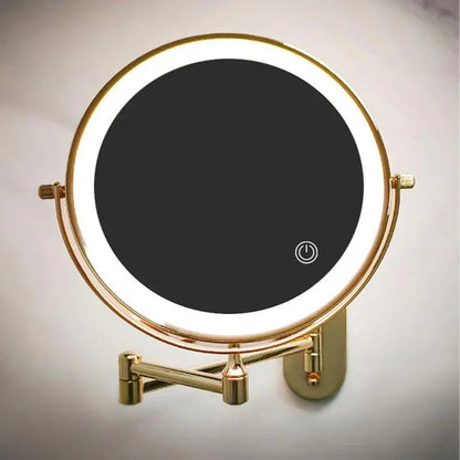 Premium LED Vergrotende Wandspiegel met Oplaadbare Batterij - 10x Vergroting