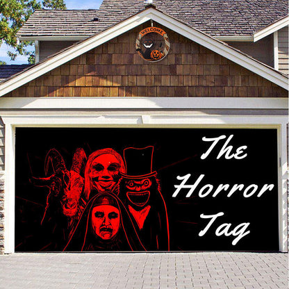 Halloween Garagedeur Decoratie Banner - Griezelige Sfeer in Minuten
