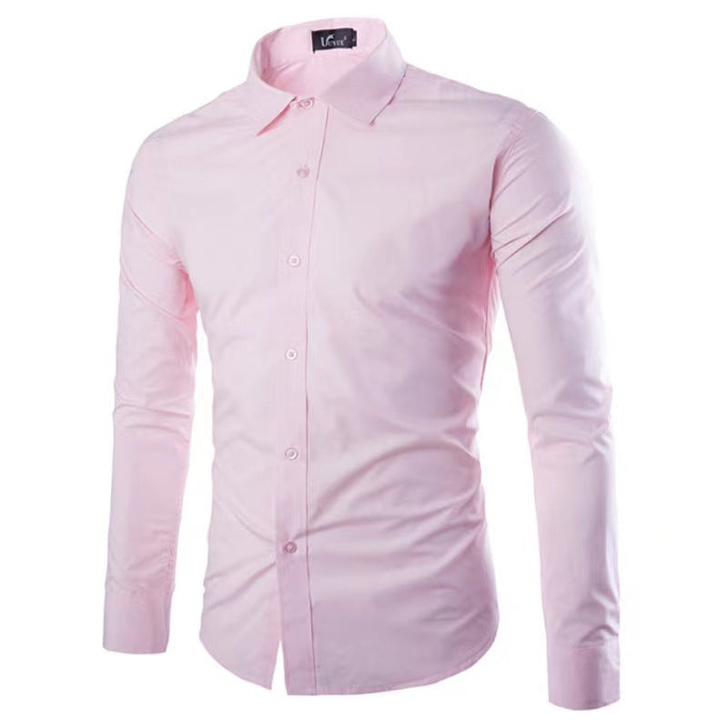 Strijkvrij heren overhemd – ademend slim fit hemd voor kantoor en casual stijl