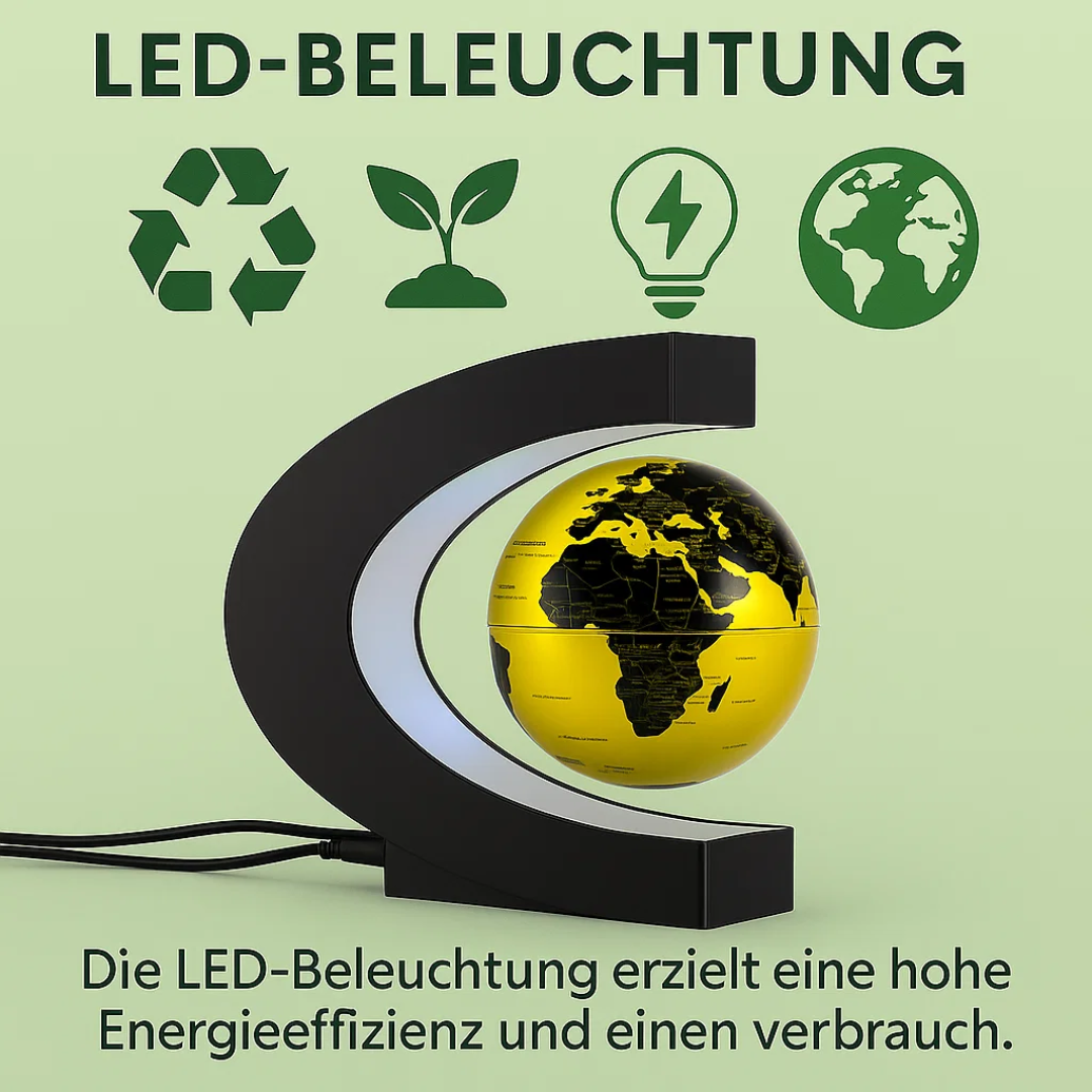 AstroGlobe LED Wereldbol – Zwevende Globe Lamp met Magnetische Ophanging