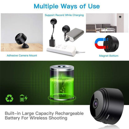Magnetische WiFi Mini Achteruitrijcamera 1080p met Nachtzicht