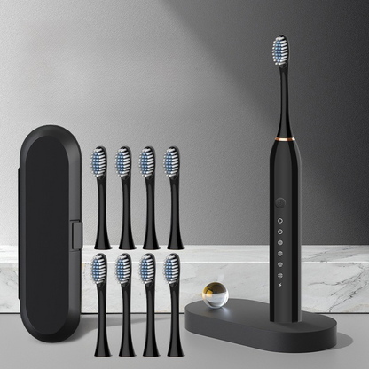 GlowSmile Sonic Tandenborstel – Oplaadbaar met 5 Modi en 8 Opzetborstels