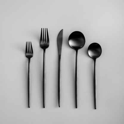 Minimalistisch Bestekset 20-Delig - RVS met Gouden Coating
