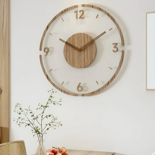 Nock Wandklok – Stijlvolle & Geluidloze Klok voor Woonkamer of Slaapkamer