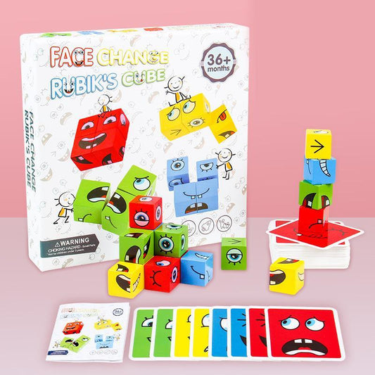 BlockiMix Houten Puzzelspel – Kleurrijke Educatieve Blokken voor Peuters en Kleuters