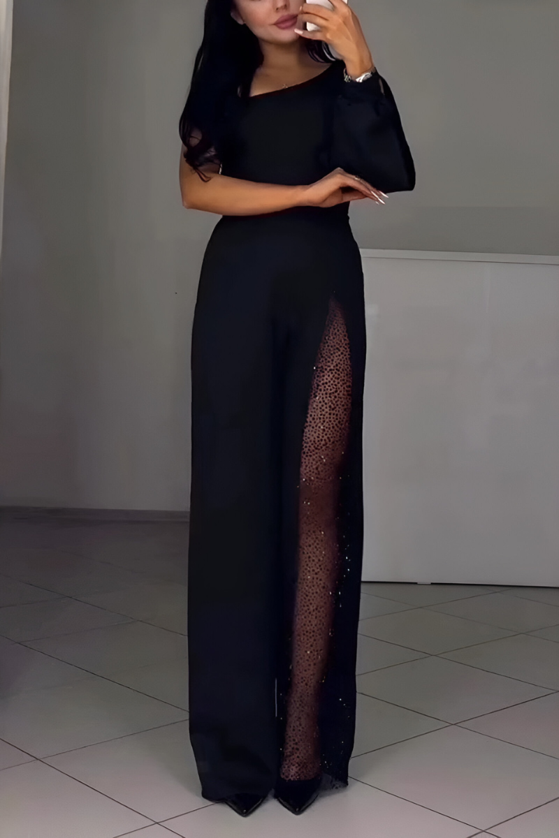 Elegante Jumpsuit met Wijde Pijpen - Modern Design