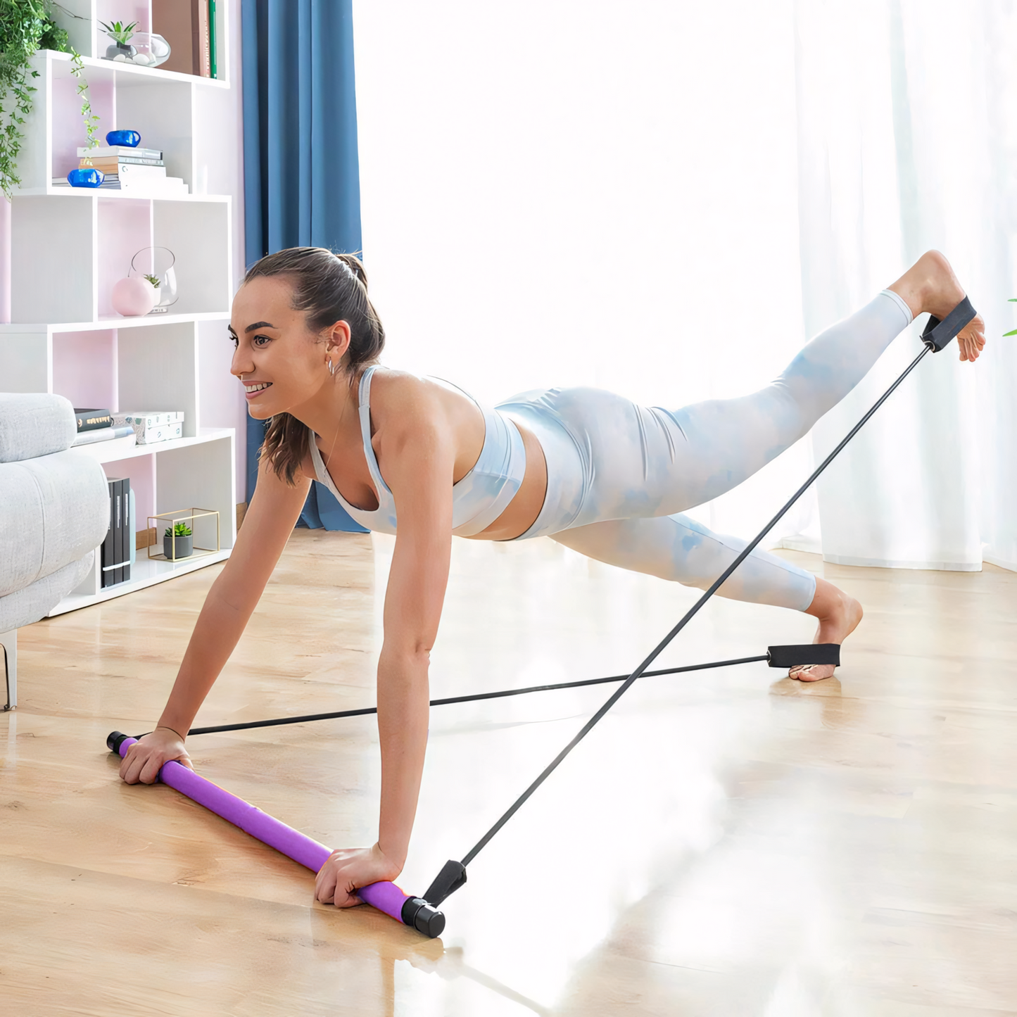 Lichaamsvormer FlexiBar – Pilates Weerstandsstang voor Thuisfitness