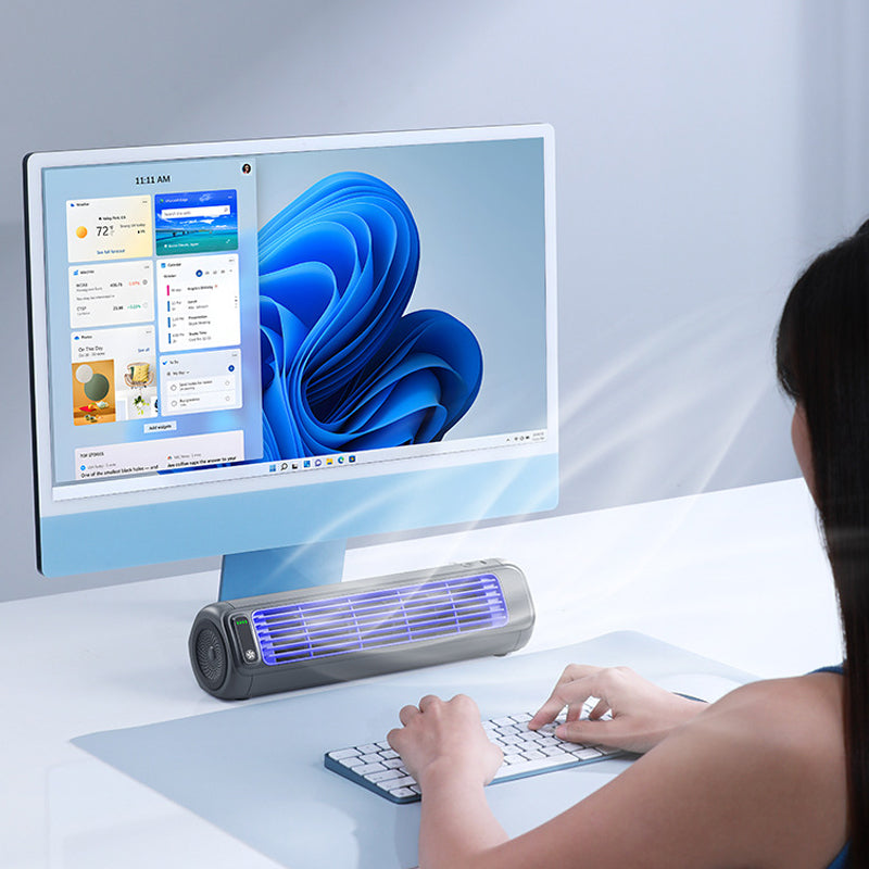 Draagbare Airconditioner 2000mAh - Bladloze Wandventilator