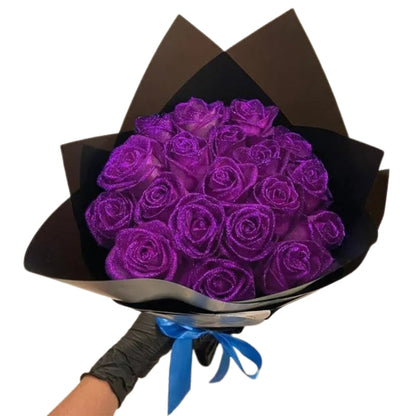 LumiPetal Glitterrozen – Decoratieve Bloemen voor Feest en Cadeau
