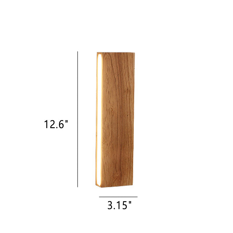 Wandlamp met Houtlook – OakBeam LED Verlichting voor Slaapkamer of Woonruimte