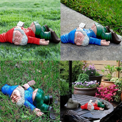 ChuckleGnome Grappige Tuinkabouter van Weerbestendige Hars