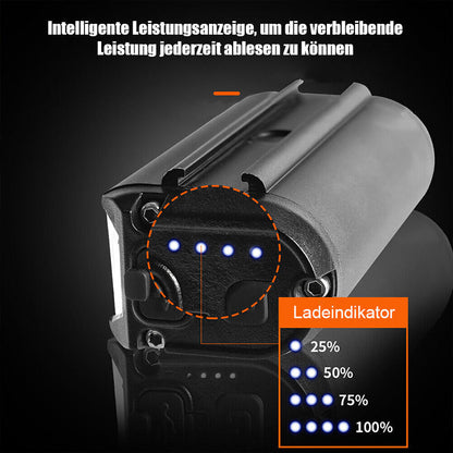 LED Fietsvoorlamp 180 Graden - 900 Lumen Waterdicht