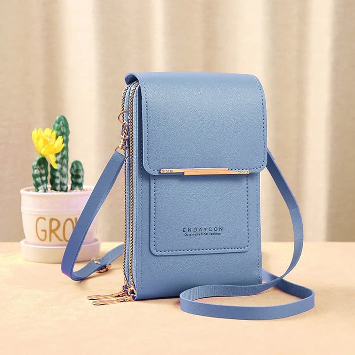 Compacte Crossbody Schoudertas met Antidiefstal – Waterdicht Telefoonvak – PU Leer – Meerdere Kleuren