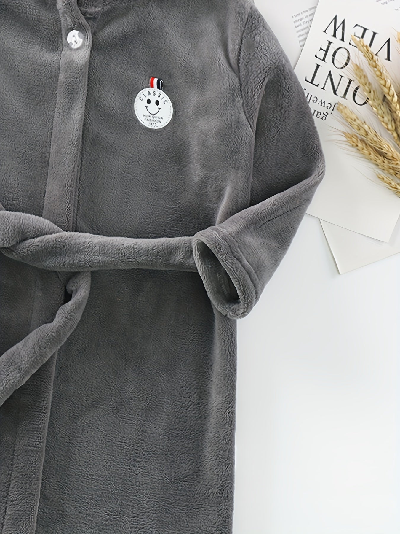 WarmNest Kinderbadjas met Capuchon en Zachte Fleece