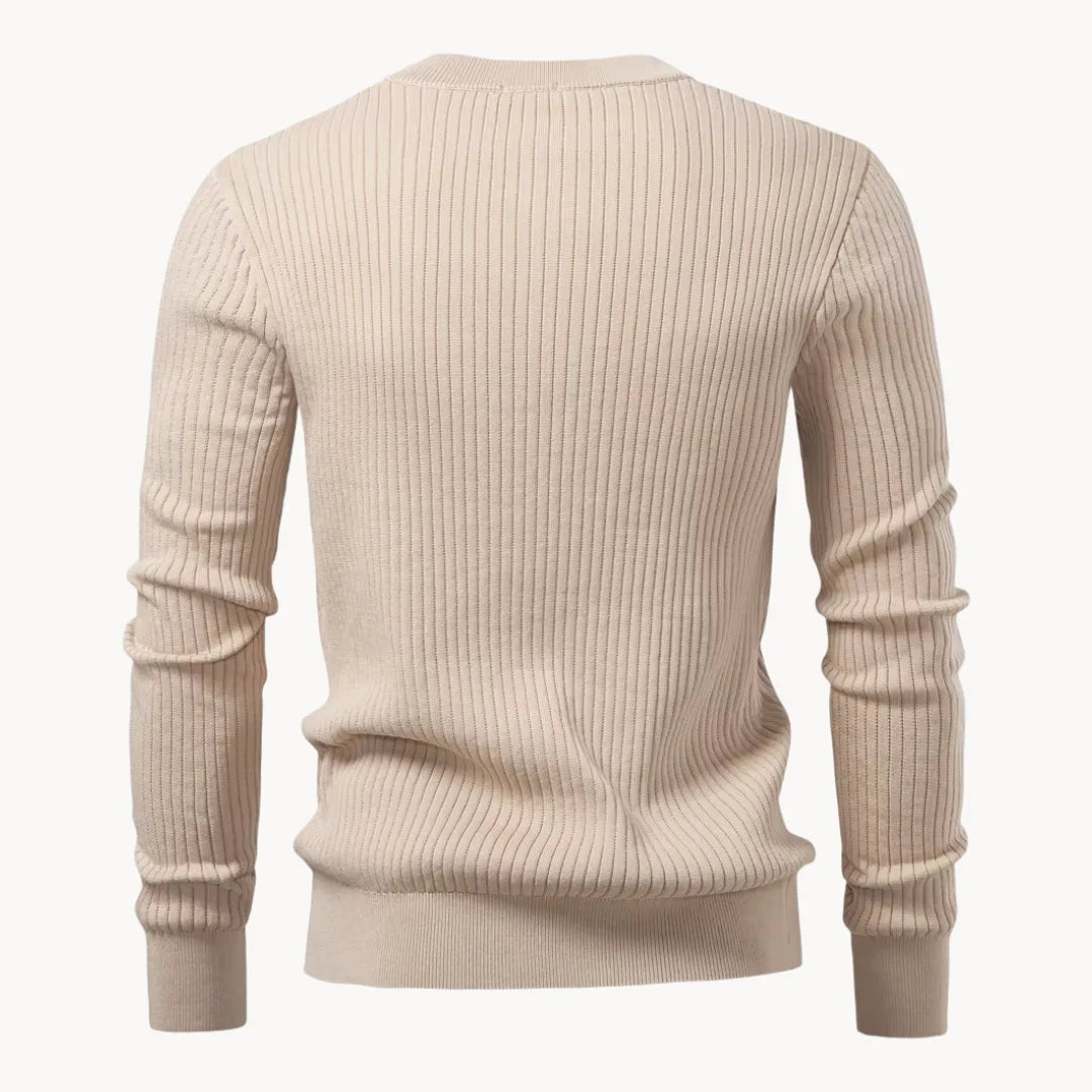 Getailleerde Heren Trui met Knoopsluiting - Comfortabel Dagelijks Wear
