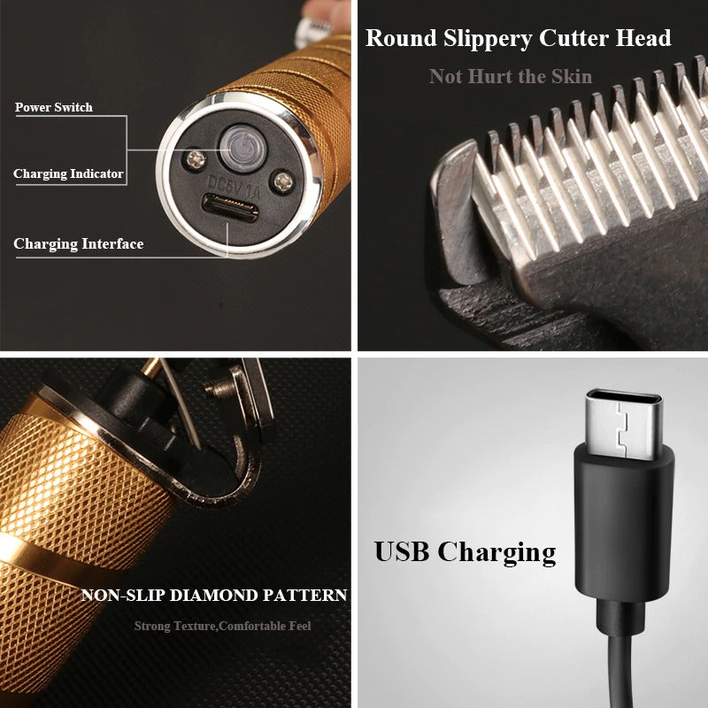 Premium Verzorgingsset voor Haar en Baard – 3-in-1 Draadloze Trimmer