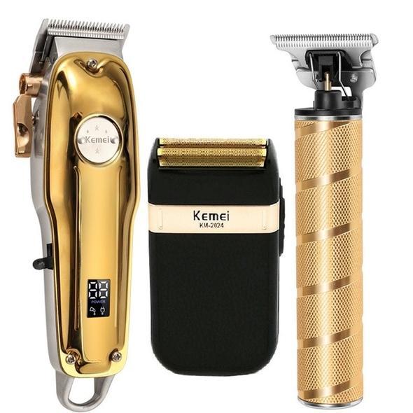 Premium Verzorgingsset voor Haar en Baard – 3-in-1 Draadloze Trimmer