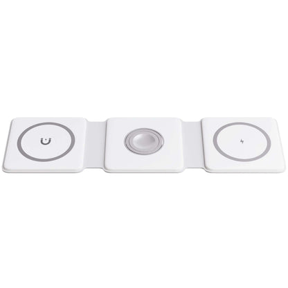 TriCharge Fold – 3-in-1 Opvouwbaar Draadloos Laadstation