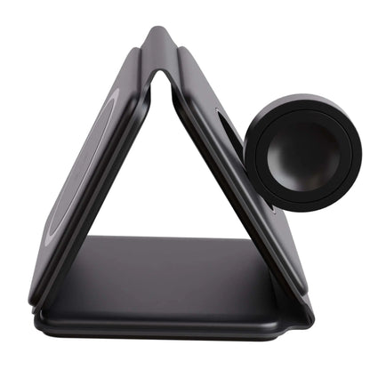 TriCharge Fold – 3-in-1 Opvouwbaar Draadloos Laadstation