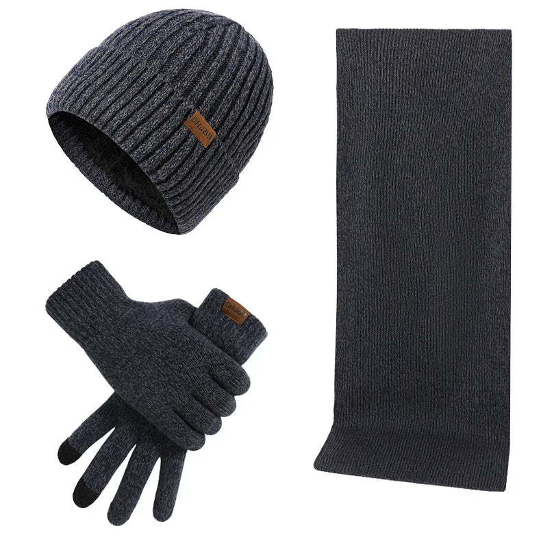 Winterset Muts Sjaal Handschoenen Heren - Casual en Warm