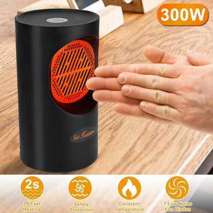 Compacte Spiraal Bureauverwarmer 300W – Draagbare Snelle Verwarming