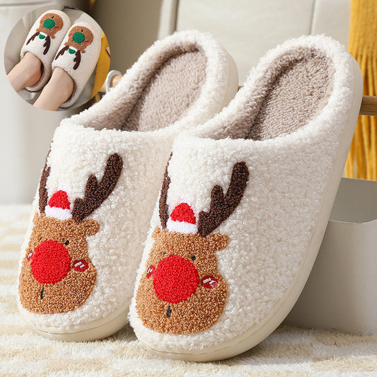 Warme Kerstpantoffels van Pluche