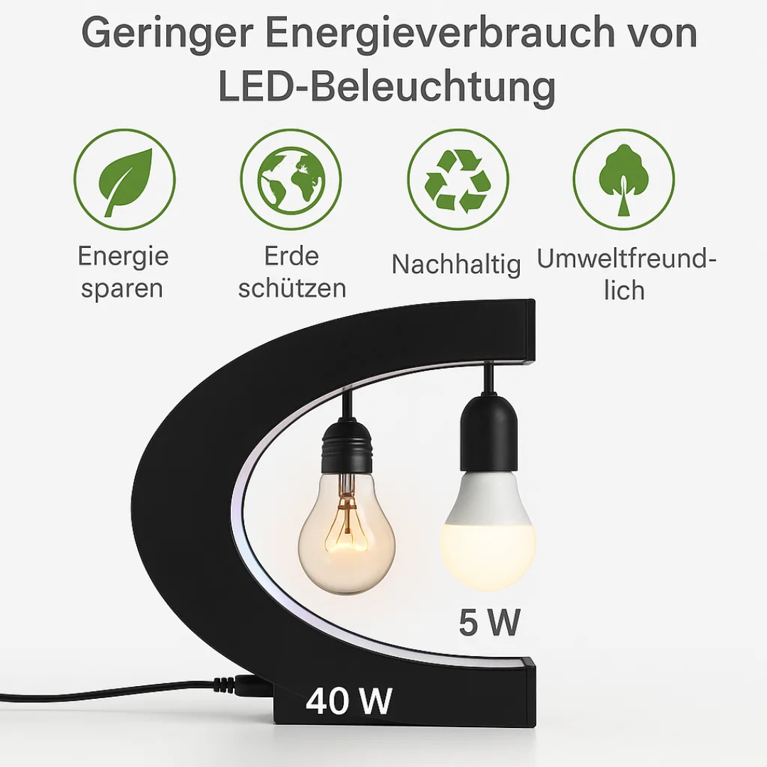 AstroGlobe LED Wereldbol – Zwevende Globe Lamp met Magnetische Ophanging