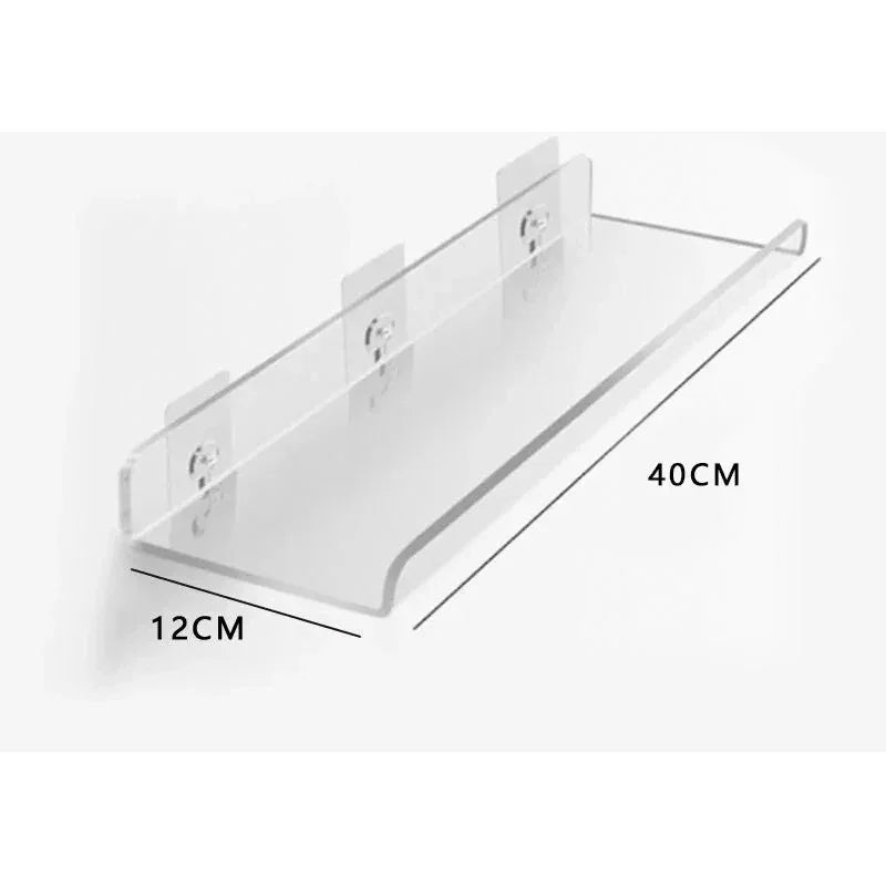Moderne Acryl Wandplank - Stijlvolle Opberging voor Badkamer en Woonkamer