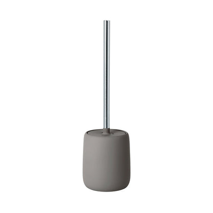 Elegante Matte Toiletborstel met Houder – Modern Design