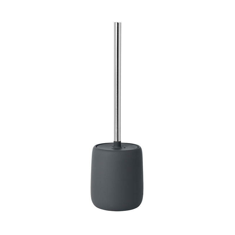 Elegante Matte Toiletborstel met Houder – Modern Design