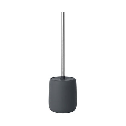 Elegante Matte Toiletborstel met Houder – Modern Design