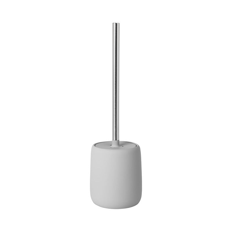 Elegante Matte Toiletborstel met Houder – Modern Design