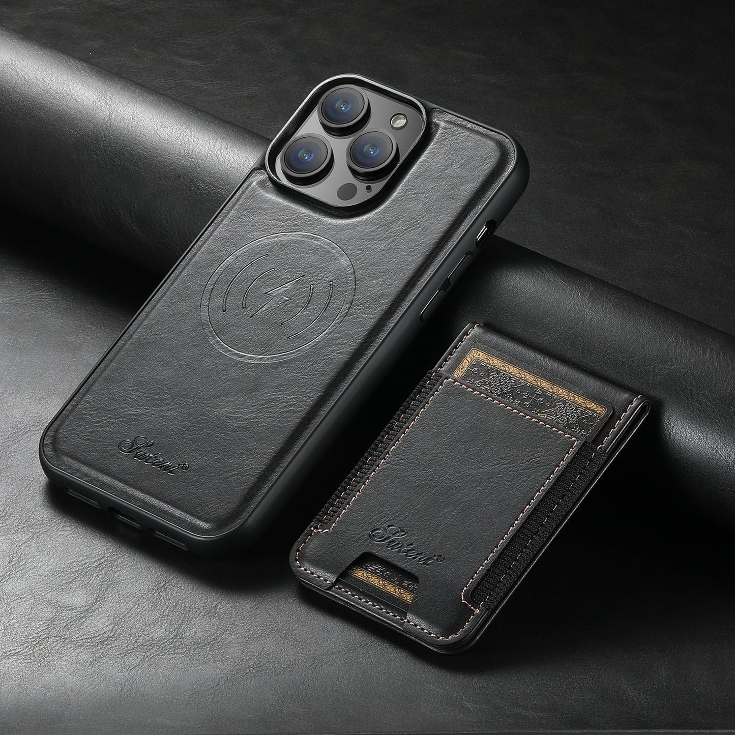 SlimShield Telefoonhoes met Kaarthouder en Magnetische Standaard
