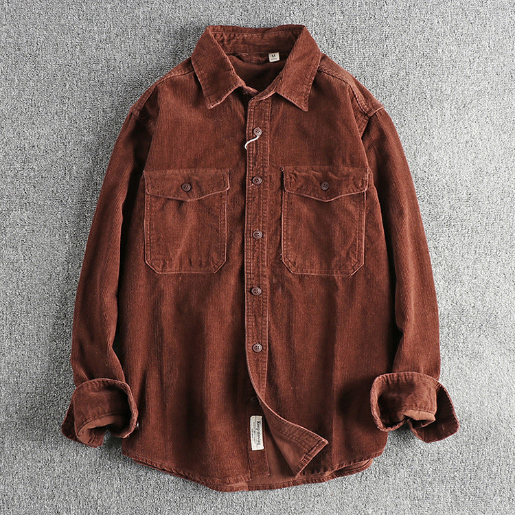 RetroRib Corduroy Shirt van katoen met losse pasvorm